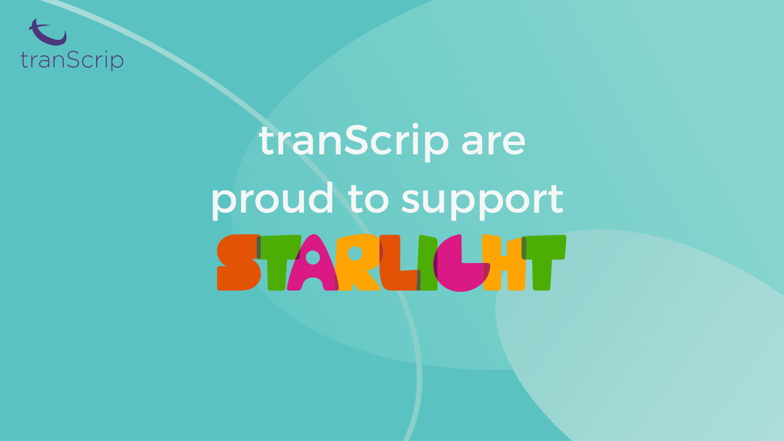 tranScrip are proud to support Starlight